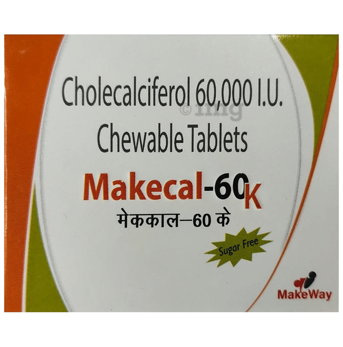 Makecal 60K Chewable Tablet Sugar Free