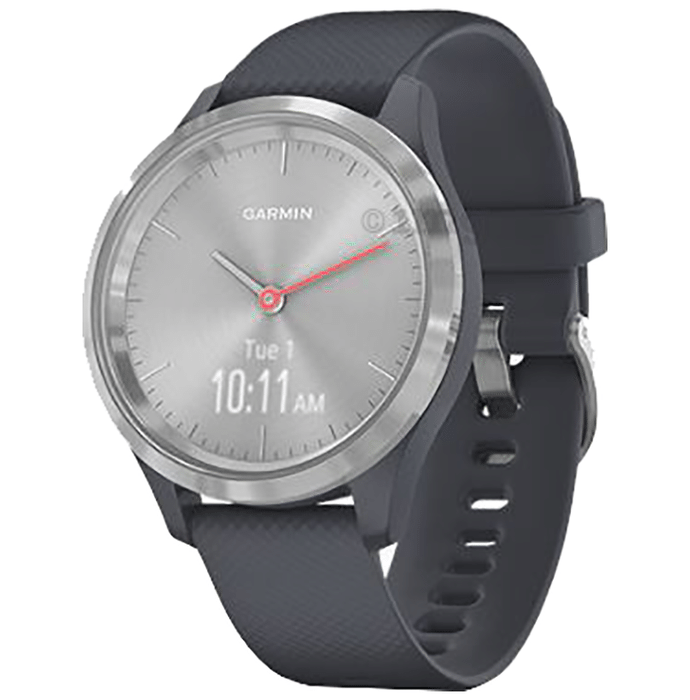 Garmin Vivomove 3S Hybrid Smartwatch Granite Blue with Silver