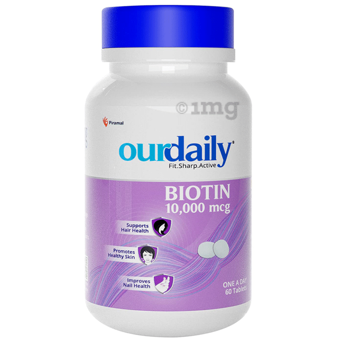 OurDaily Biotin 10000mcg for Healthy Hair, Skin & Nails | Tablet