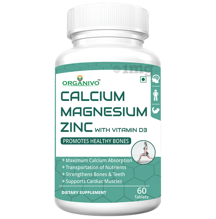 Organivo Calcium Magnesium Zinc with Vitamin D3 Tablet