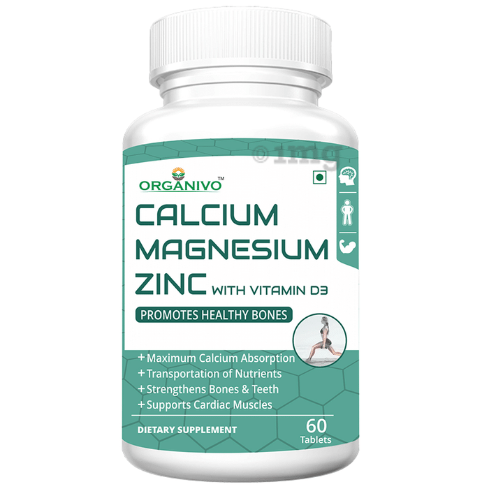 Organivo Calcium Magnesium Zinc with Vitamin D3 Tablet