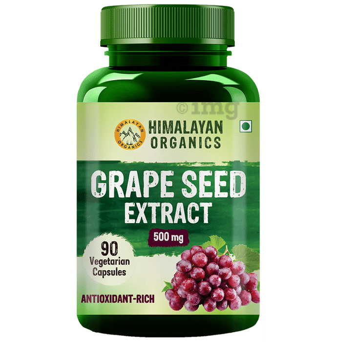 Himalayan Organics Grape Seed Extract 500mg Vegetarian Capsule