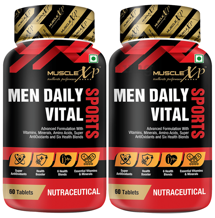 MuscleXP Multivitamin Men Daily Vital Sports Tablet (60 Each) Tablet (60 Each)