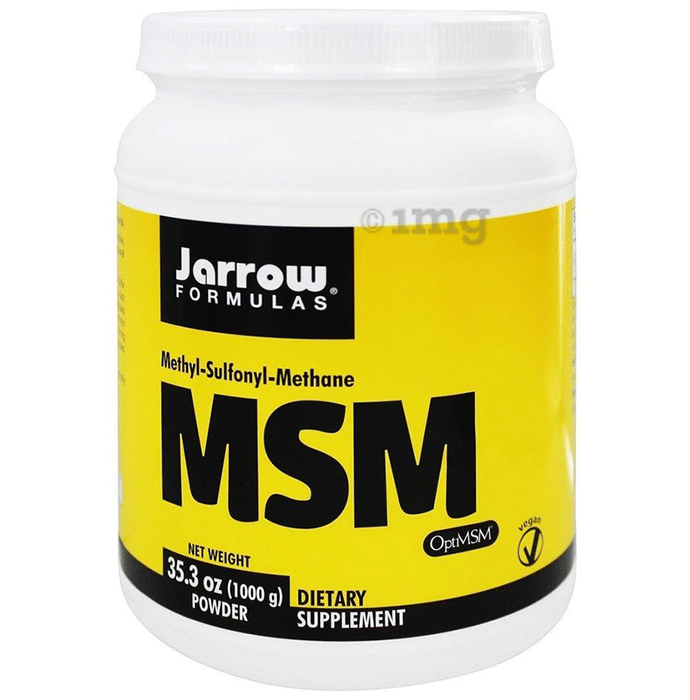 Jarrow Formulas MethylSulfonylMethane MSM Powder Buy jar of 1000 gm