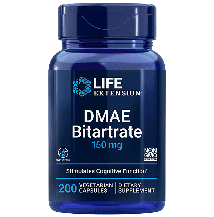 Life Extension DMAE Bitartrate 150mg Vegetarian Capsule