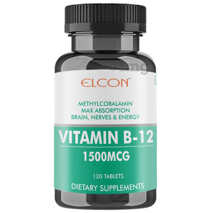 Elcon Vitamin B12 (Methylcobalamin) 1500mcg for Brain, Nerves & Energy | Tablet