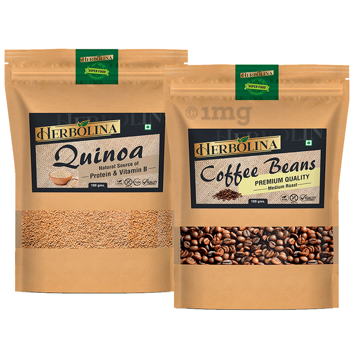Herbolina Combo Pack of Quinoa & Coffee Beans (100gm Each)