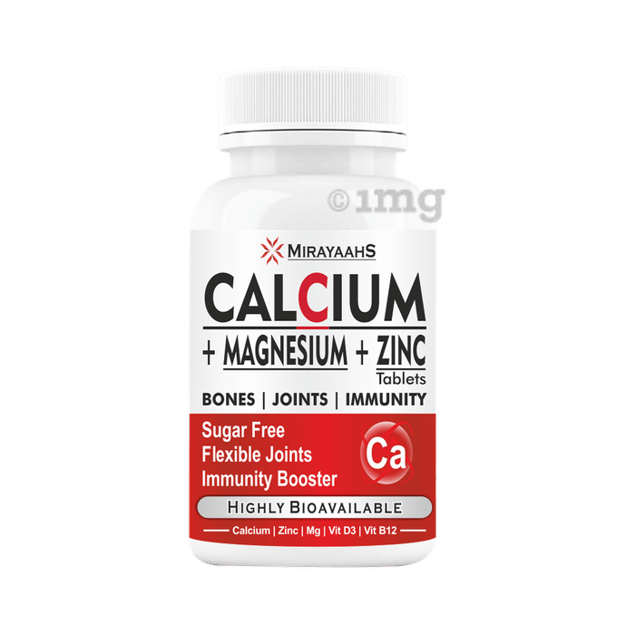 Mirayaahs Calcium+Magnesium+Zinc Chewable Tablet Buy bottle of 60