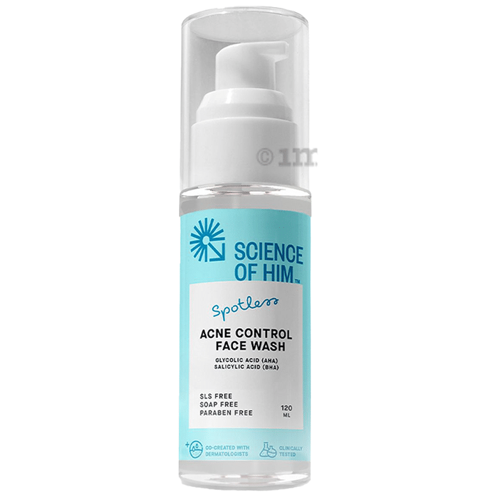 Science Of Him Spotless Acne Control Face Wash