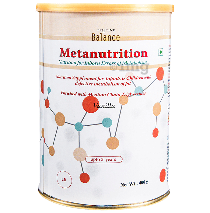 Pristine Balance Metanutrition LD (Upto 3 Years) for Metabolism | Flavour Powder Vanilla