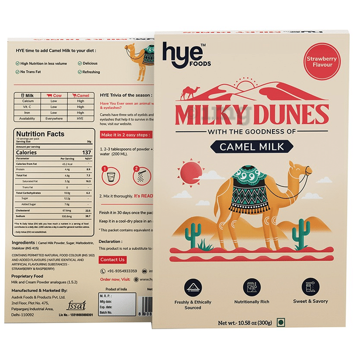 Hye Foods Milky Dunes Camel Milk | Flavour Strawberry