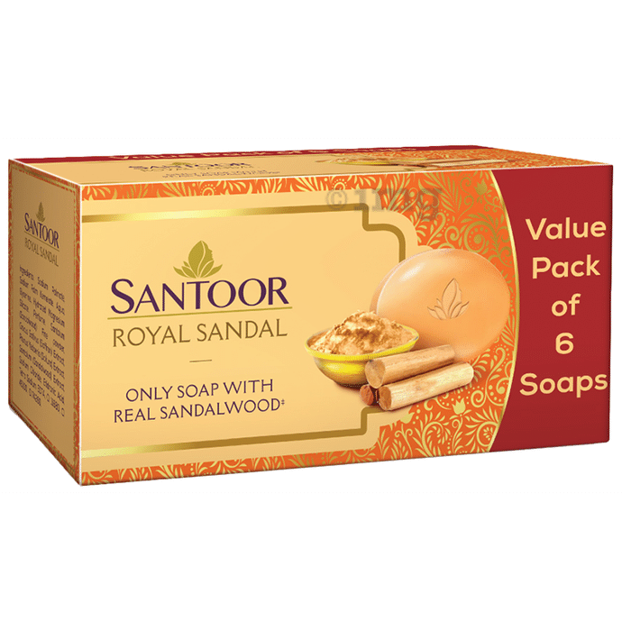 Santoor Royal Sandal Soap (125gm Each)