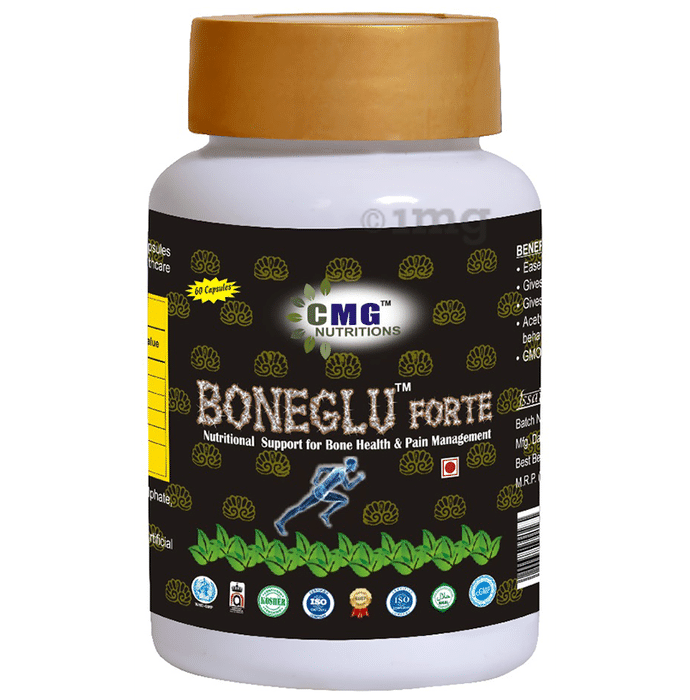 CMG Nutritions Boneglu Forte Capsule Nutritional Support for Bone Health & Pain Management