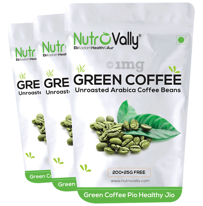 Nutrovally Unroasted Green Coffee Beans (100gm Each)