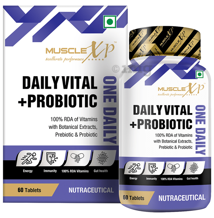 MuscleXP Daily Vital + Probiotic One Daily Tablet (60 Each)