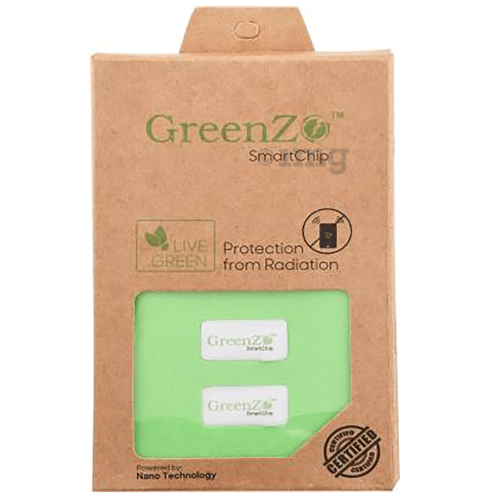 Greenzo Combo Pack of Anti Radiation Chip for Laptop & Anti Radiation Chip for Mobile (2 Each) Silver