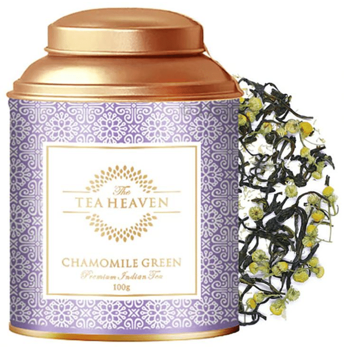 The Tea Heaven Chamomile Green Prenmium Indian Tea