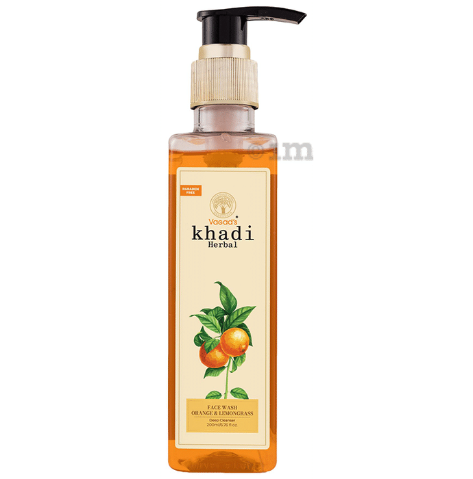 Vagad's Khadi Orange & Lemongrass Herbal Face Wash