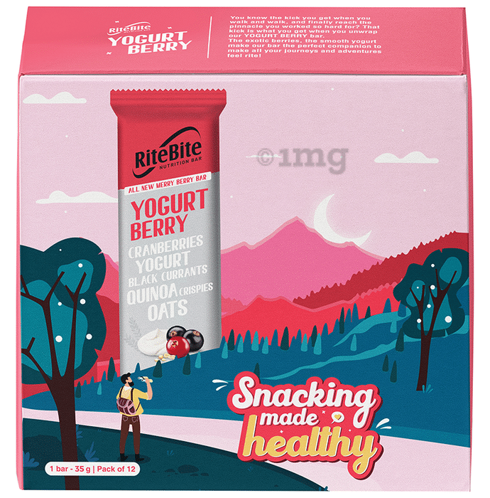 RiteBite Nutrition Bar Yogurt Berry