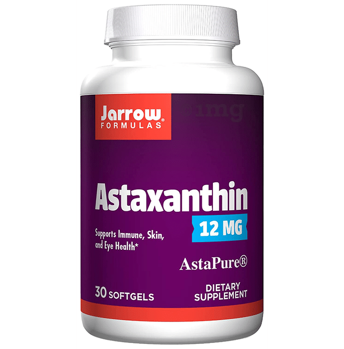 Jarrow Formulas Astaxanthin 12mg Softgel | For Immunity, Skin & Eye Health