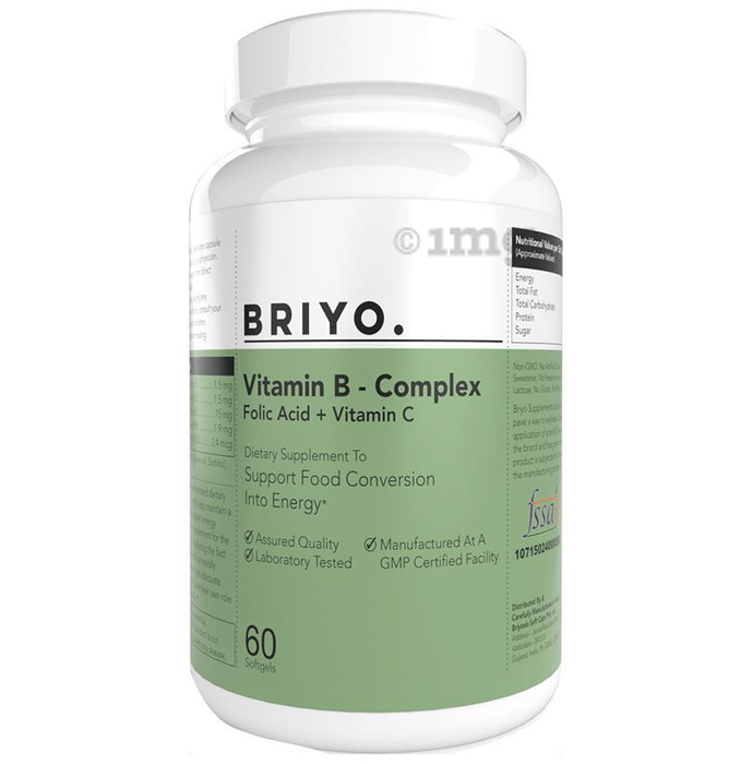 Briyo Vitamin B-Complex Soft Gelatin Capsule with Folic Acid & Vitamin C