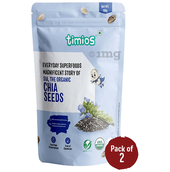 Timios Chia Seeds (100gm Each)