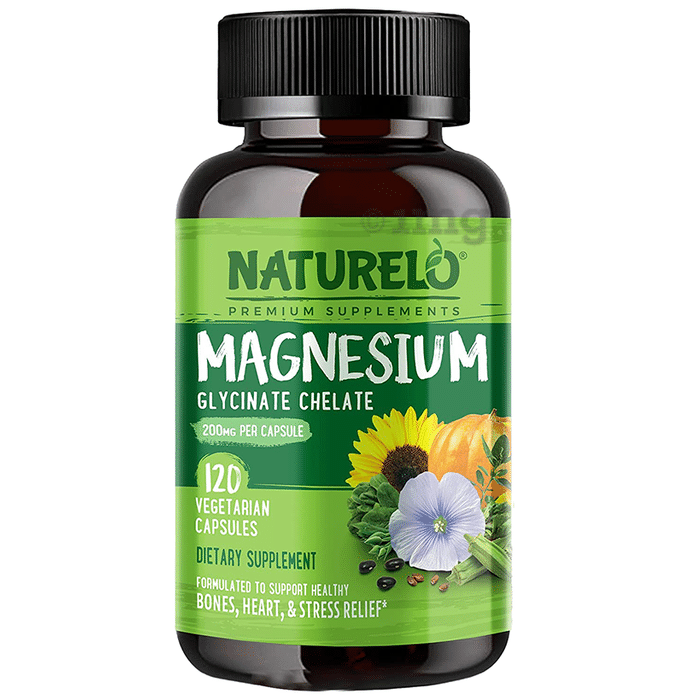 Naturelo Magnesium Glycinate Chelate Vegetarian Capsule