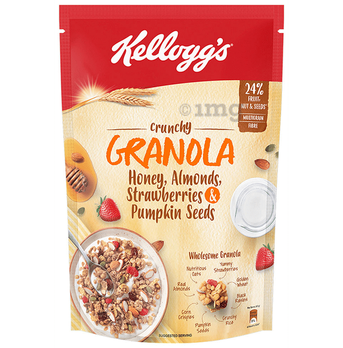 Kellogg's Honey, Almonds, Strawberries & Pumpkin Seeds Crunchy Granola