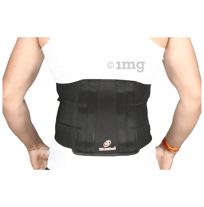 Pro Healthcare Contoured Lumbo Sacral Belt for Back Pain Black