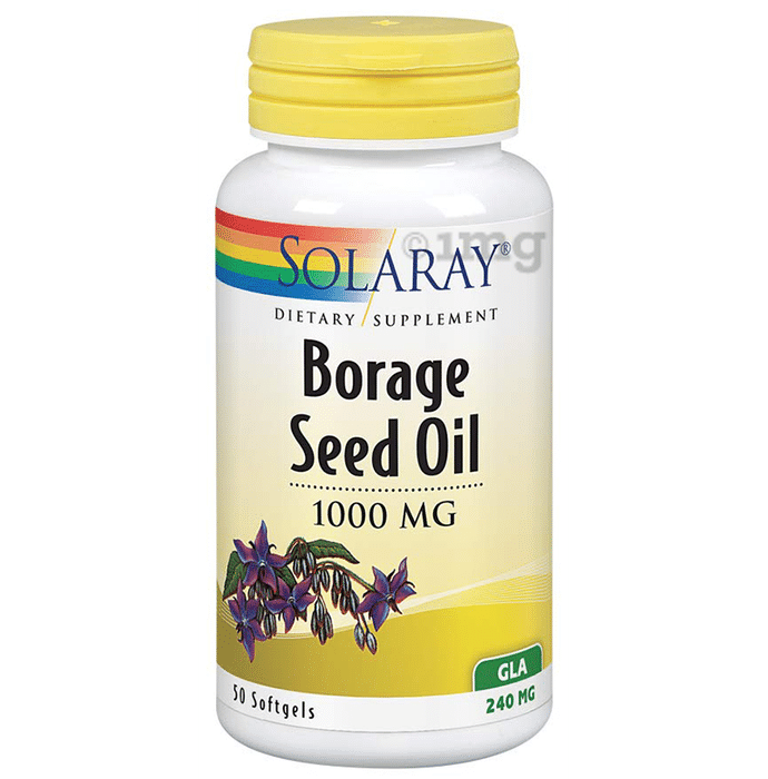 Solaray Borage Seed Oil 1000mg Softgel