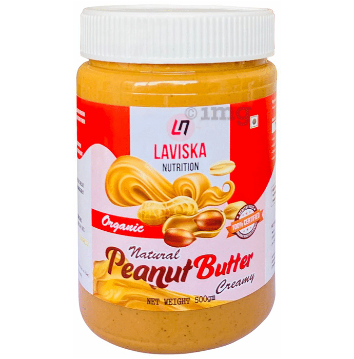 Laviska Nutrition Organic Natural Peanut Butter Creamy