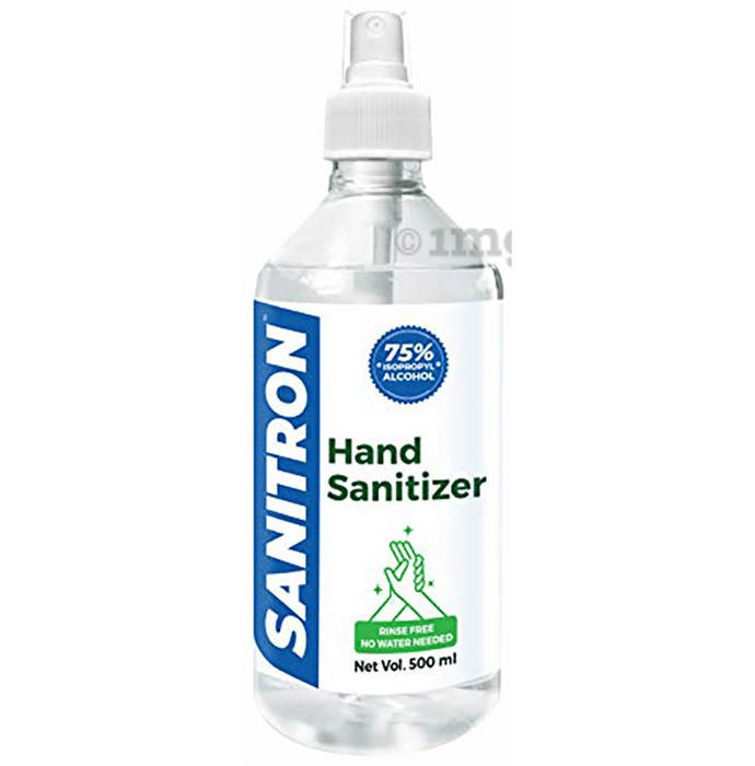 Sanitron 75% Isopropyl Alcohol Hand Sanitizer Spray (500ml Each)