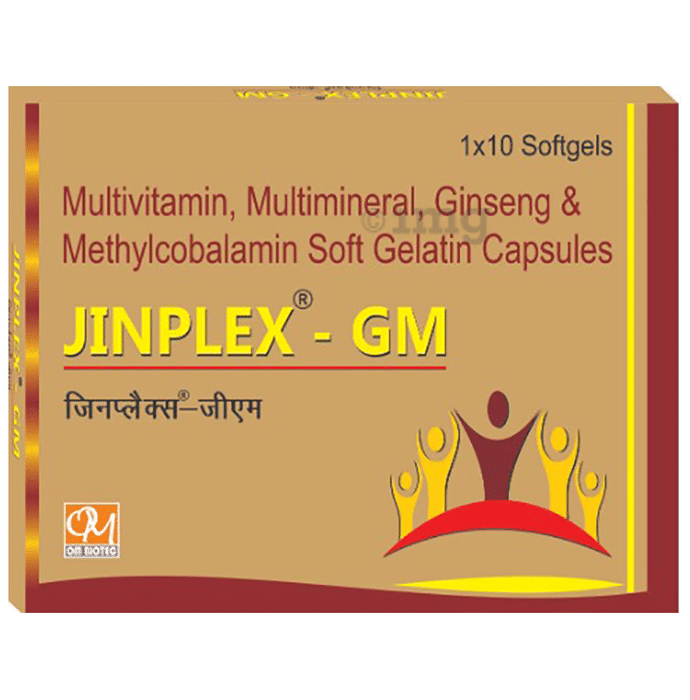 Om Biotec Jinplex-GM Soft Gelatin Capsule
