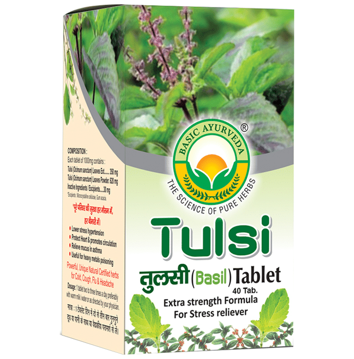 Basic Ayurveda Tulsi (Basil) Tablet
