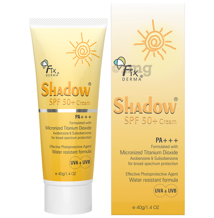 Fixderma Shadow SPF 50+ Sunscreen with UVA/UVB Protection | Water-Resistant
