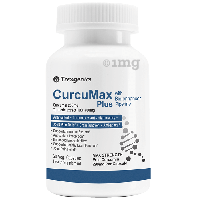 Trexgenics Curcumax Plus Curcumin Turmeric Veg Capsule