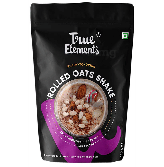 True Elements Rolled Oats Shake  for Protein Rich Diet