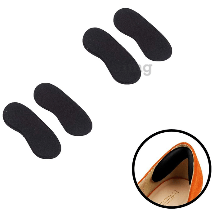 Be Safe Forever Self Adhesive Shoe Heel Insole Pad Black