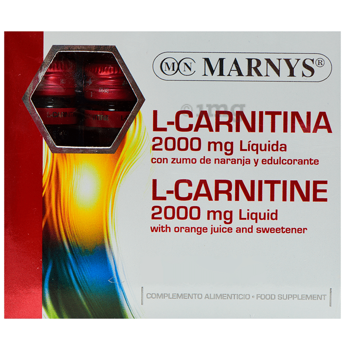 Marnys L-Carnitine 2000mg Liquid Vial (11ml Each)