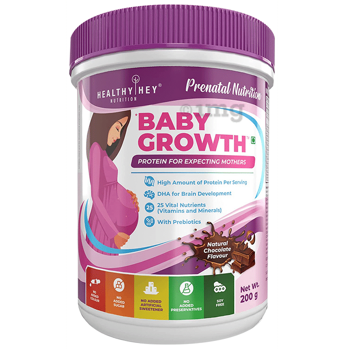 HealthyHey Baby Growth Protein For Expecting Mother Natural Chocolate