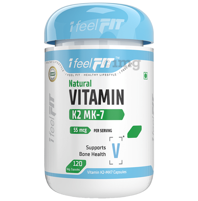 iFeelFIT Natural Vitamin K2 MK-7 55 mcg Veg Capsule