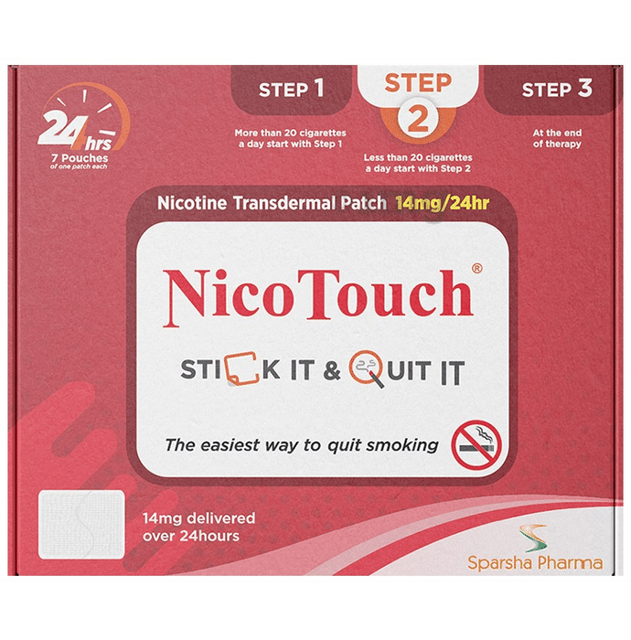 NicoTouch Nicotine Transdermal Patch 14mg/24hr Step 2
