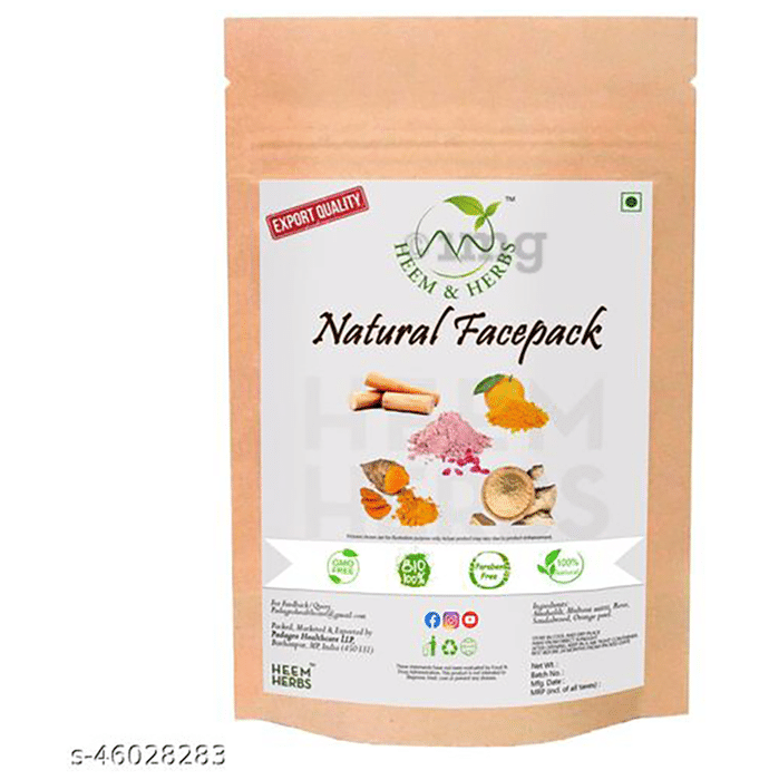 Heem & Herbs Natural Face Pack (100gm Each)