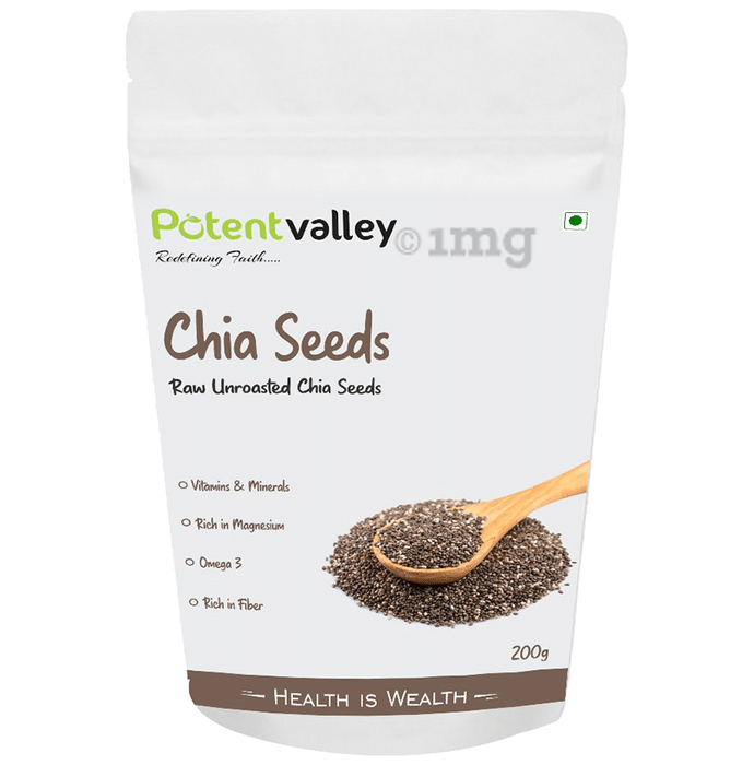 Potentvalley Raw Unroasted Chia Seeds