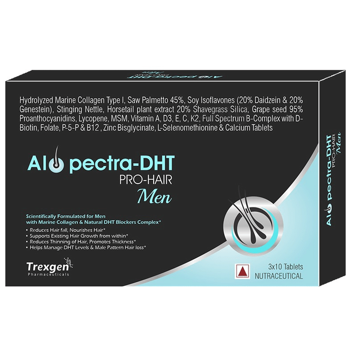 Trexgen Alopectra-DHT Pro Hair Men Alopecia Care Tablet