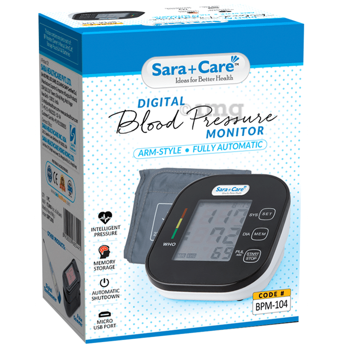 Sara+Care BPM 104 Digital Blood Pressure Monitor