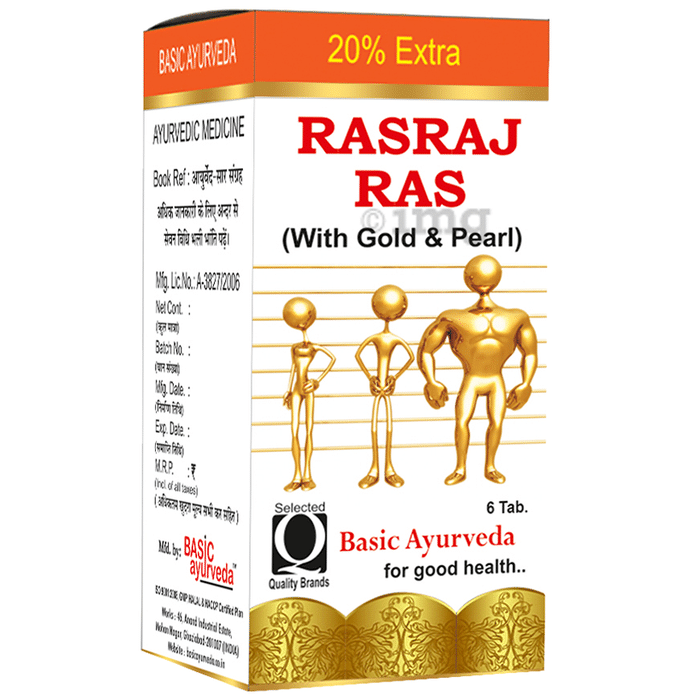 Basic Ayurveda Rasraj Ras with Gold & Pearl