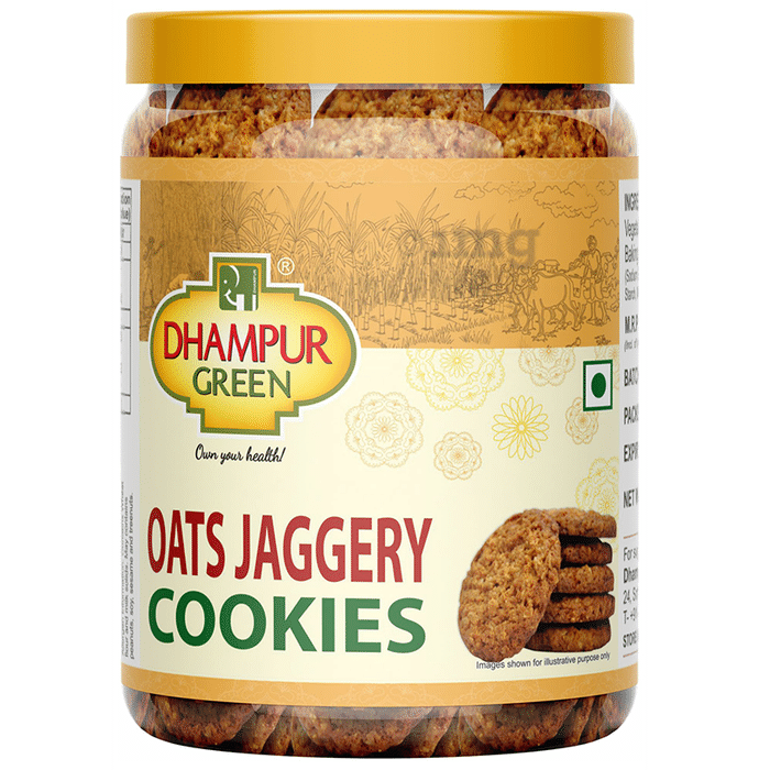 Dhampur Green Oats Jaggery Cookie
