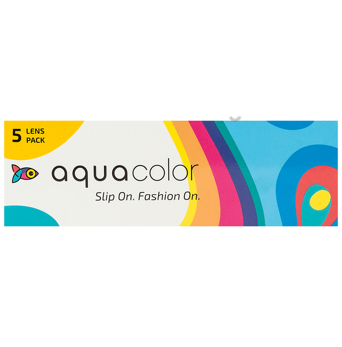 Aquacolor Daily Disposable Colored Contact Lens with UV Protection Optical Power -3.5 Envy Green