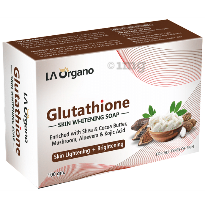 LA Organo Glutathione Skin Whitening Soap Shea and Cocoa Butter